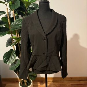 Allegra K Black Peplum Blazer